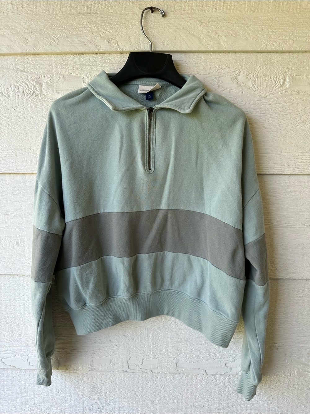 Sage green quarter zip